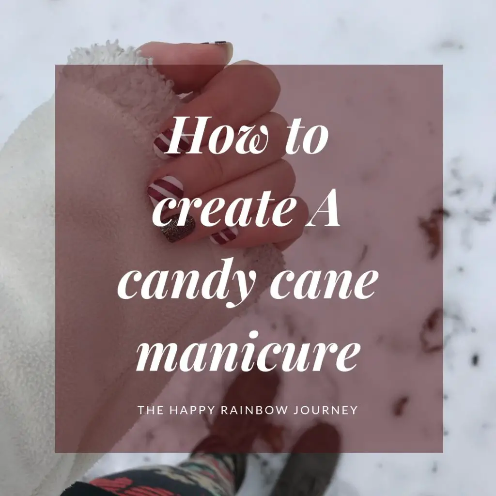 Intro photo for how to create candy cane nails with Color Street