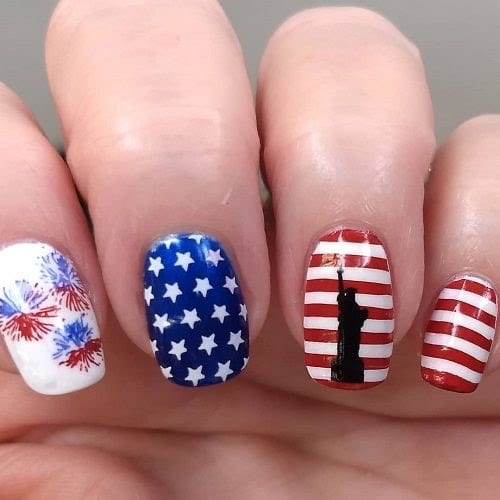 4th of July Nail Art Ideas - Emazingly Polished