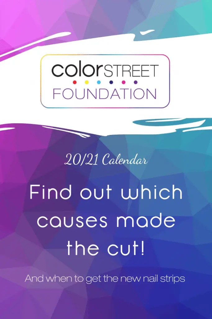 Intro to Color Street Foundation calendar 20/21 year