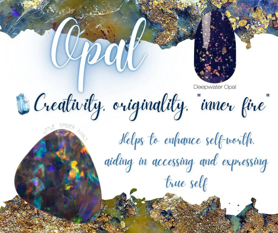 Set in Stone with Color Street showing Deepwater Opal