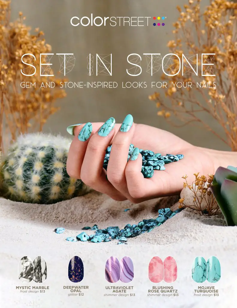 Set in Stone Color Street collection flyer