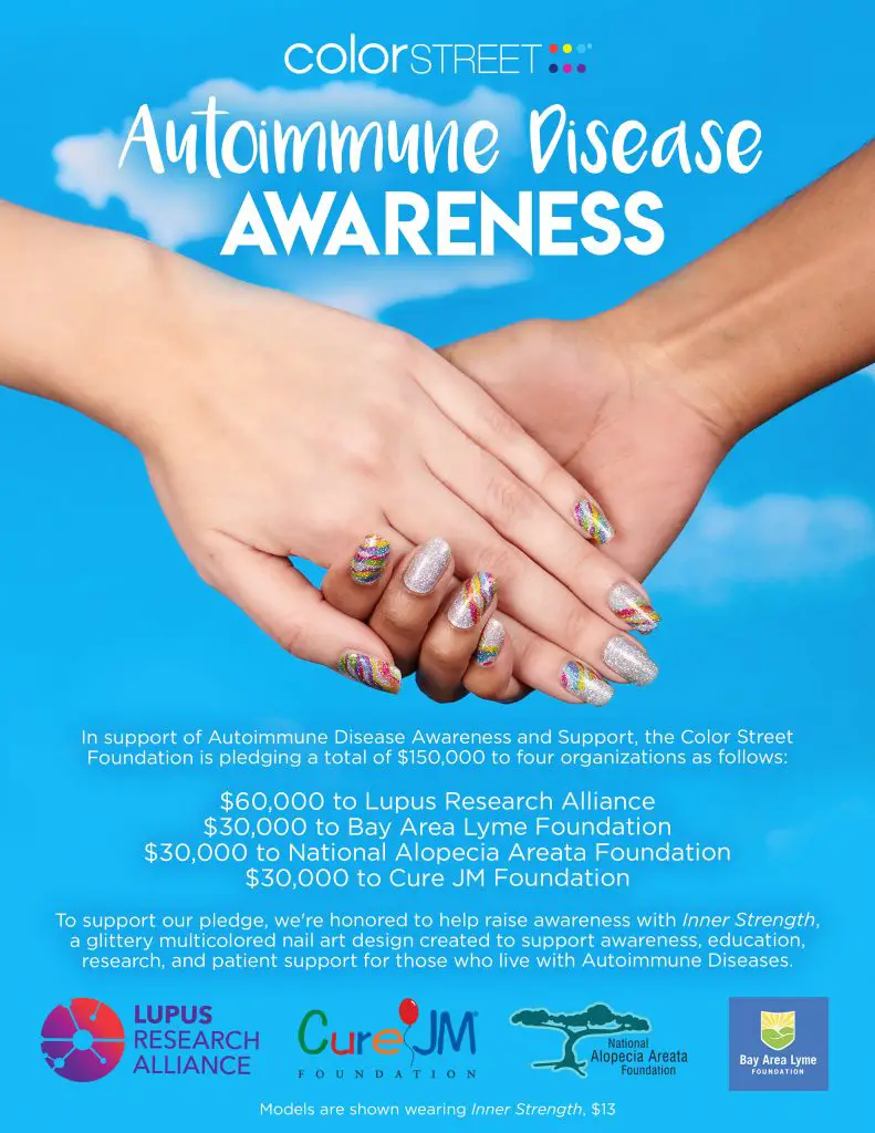 Inner strength autoimmune disease awareness design from Color Street