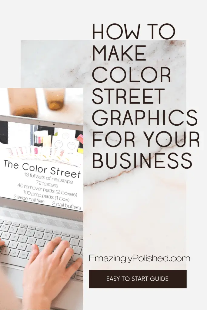 Pinterest pin for how to make Color Street graphics