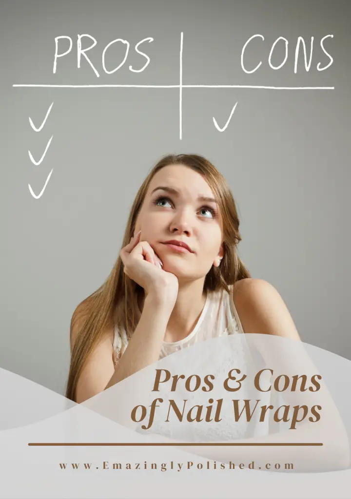 Nail wraps pros and cons pinterest image